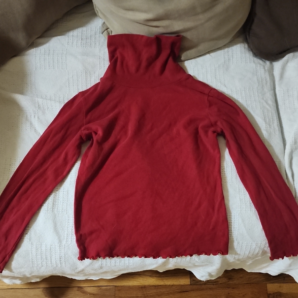 Old Navy Red Long Sleeve Turtleneck
